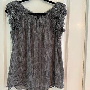 Banana Republic stripe crepe blouse